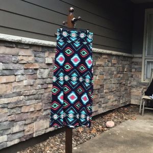 Rue 21 size M junior stretch skirt Southwest print
